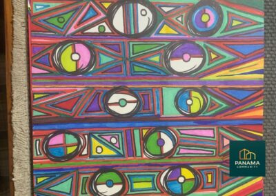 Spaceglue Acryl auf Holz Naturstudio in unserem Garten