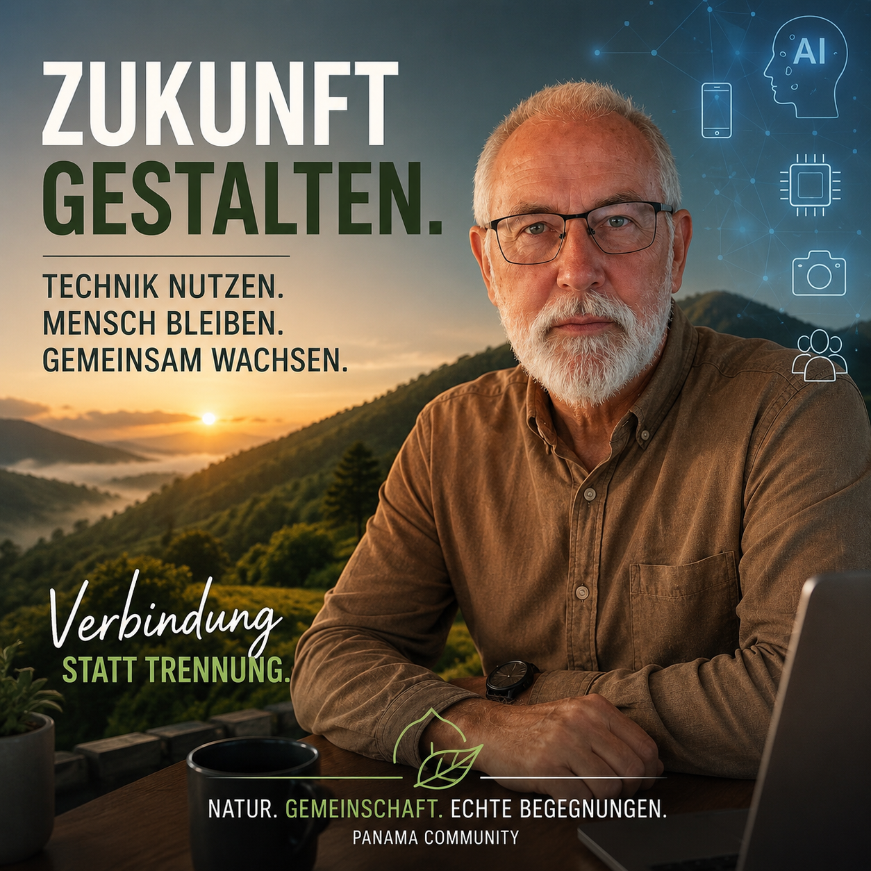 Zukunft gestalten. Verbindung statt Trennung.