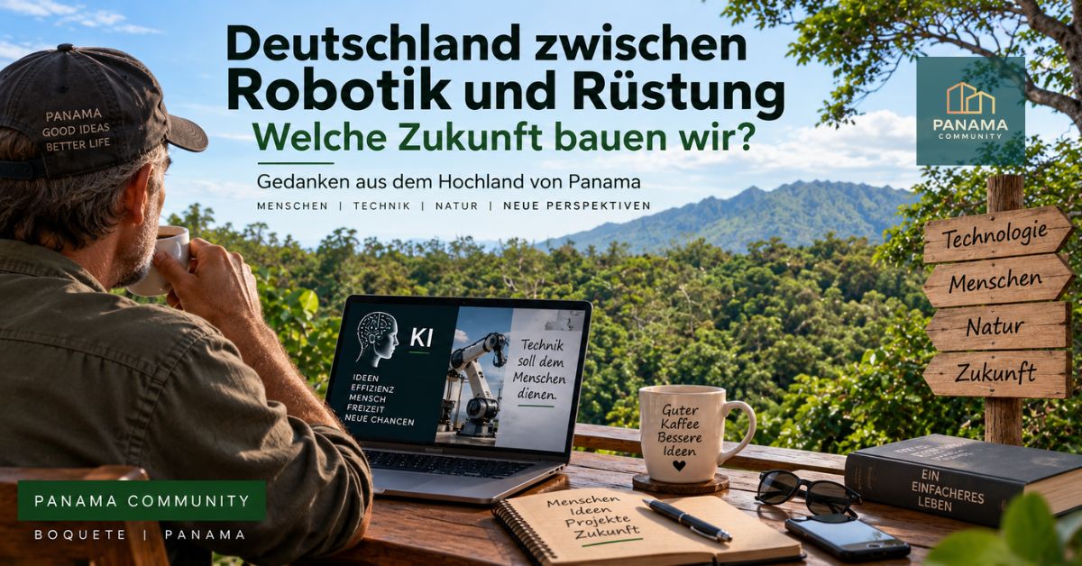 Mann betrachtet Robotik-Technologie vor industrieller Kulisse